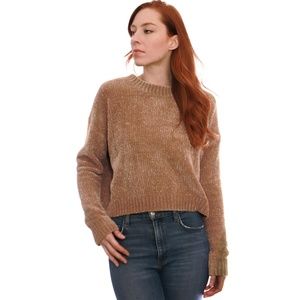 Silence + Noise Taupe Chenille Sweater